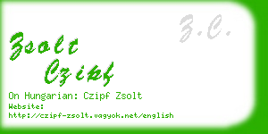 zsolt czipf business card